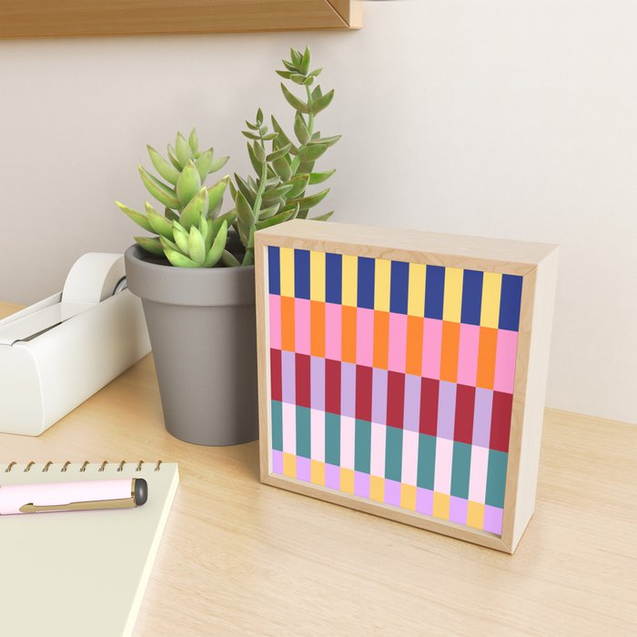 Color Block Stripe Art Mini Art Print Gallery Image 2