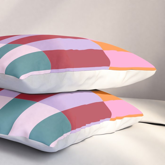 Color Block Stripe Art Pillow Sham Gallery Image 3
