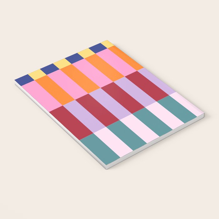 Color Block Stripe Art Notebook Gallery Image 3