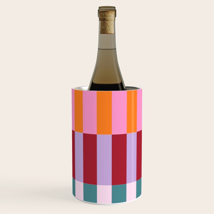 Color Block Stripe Art Wine Chiller Gallery Image 2