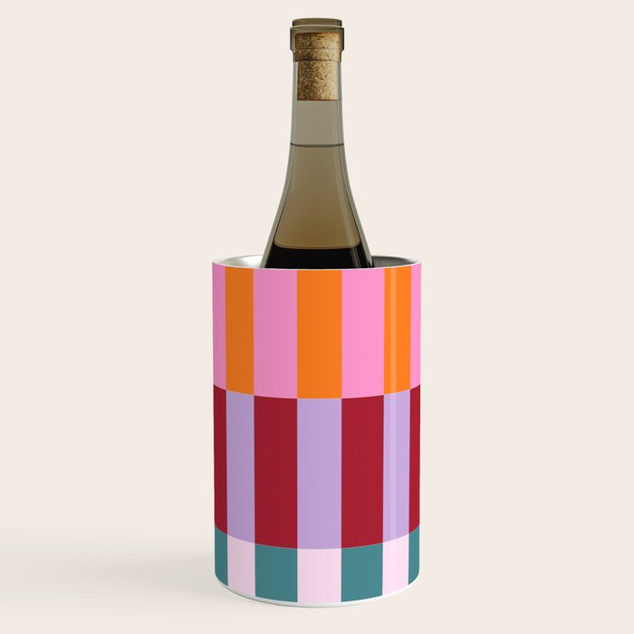 Color Block Stripe Art Wine Chiller Gallery Image 3