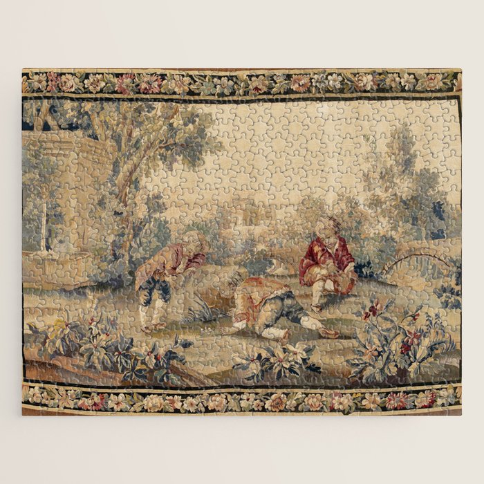 Aubusson  Antique French Tapestry Print Jigsaw Puzzle Gallery Image 1