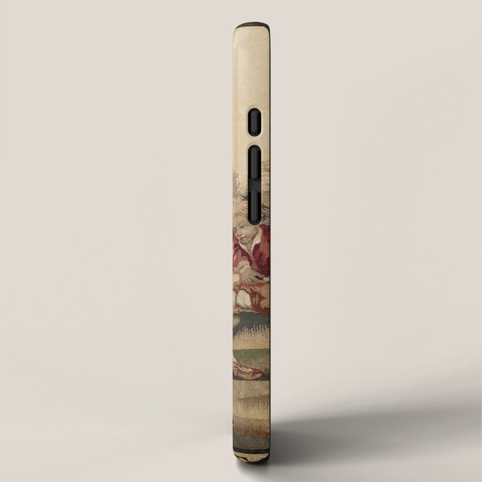Aubusson  Antique French Tapestry Print iPhone Case Gallery Image 2