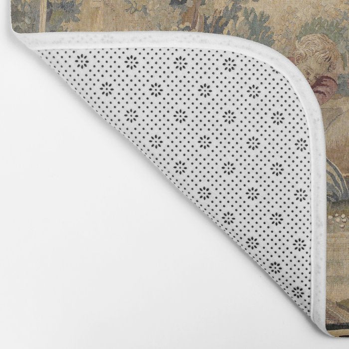 Aubusson  Antique French Tapestry Print Bath Mat Gallery Image 2