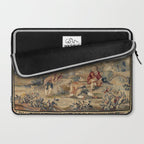 Aubusson  Antique French Tapestry Print Laptop Sleeve Gallery Image 2