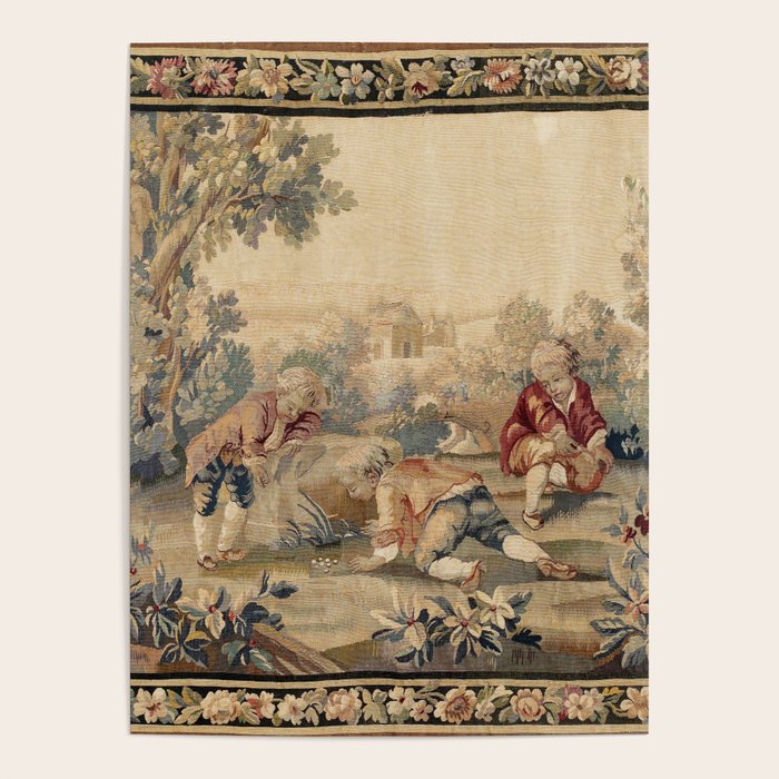 Aubusson  Antique French Tapestry Print Poster Gallery Image 4