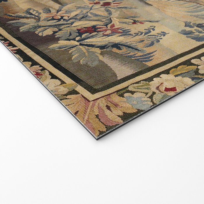 Aubusson  Antique French Tapestry Print Welcome Mat Gallery Image 2