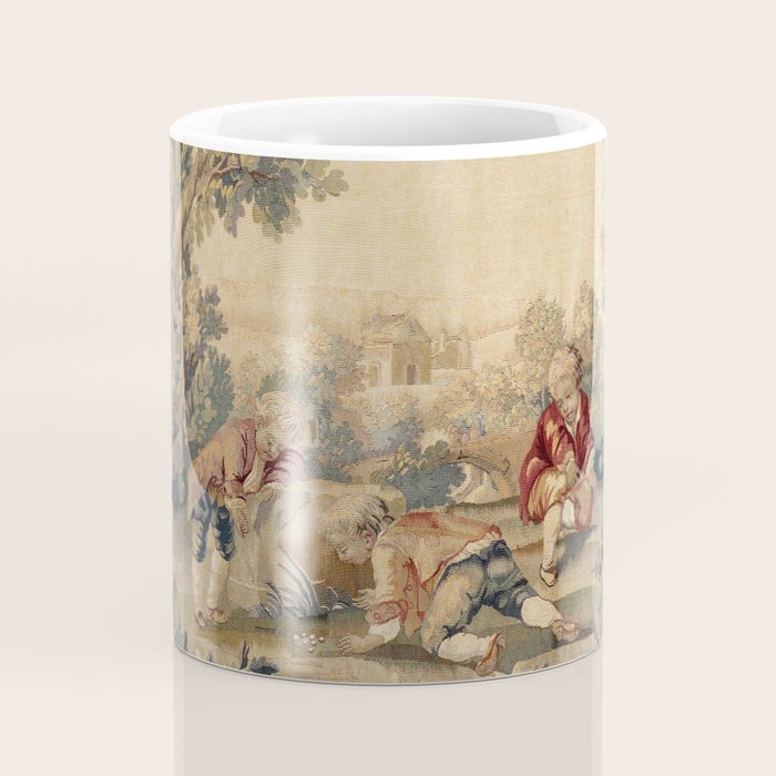 Aubusson  Antique French Tapestry Print Coffee Mug Gallery Image 4