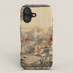 Aubusson  Antique French Tapestry Print iPhone Case Gallery Image 1