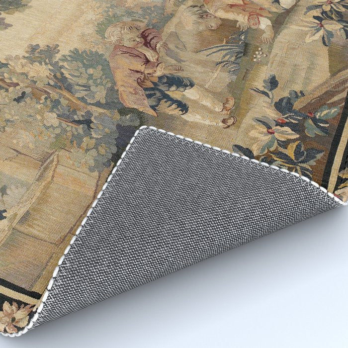 Aubusson  Antique French Tapestry Print Rug Gallery Image 4