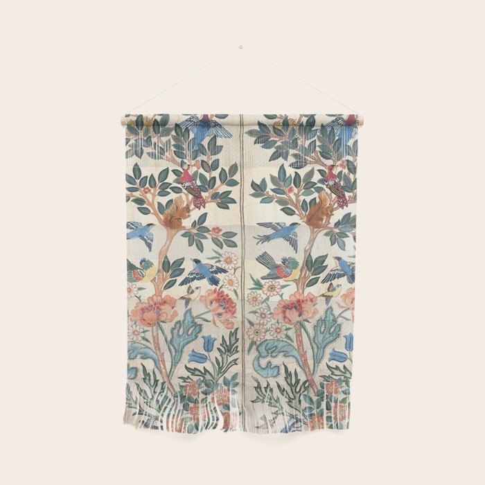 William Morris & May Morris Antique Chinoiserie Floral Wall Hanging Gallery Image 1