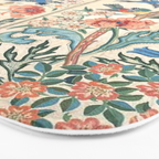 William Morris & May Morris Antique Chinoiserie Floral Bath Mat Gallery Image 3