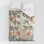 William Morris & May Morris Antique Chinoiserie Floral Duvet Cover Gallery Image 6