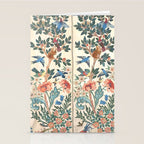 William Morris & May Morris Antique Chinoiserie Floral Stationery Card Gallery Image 2