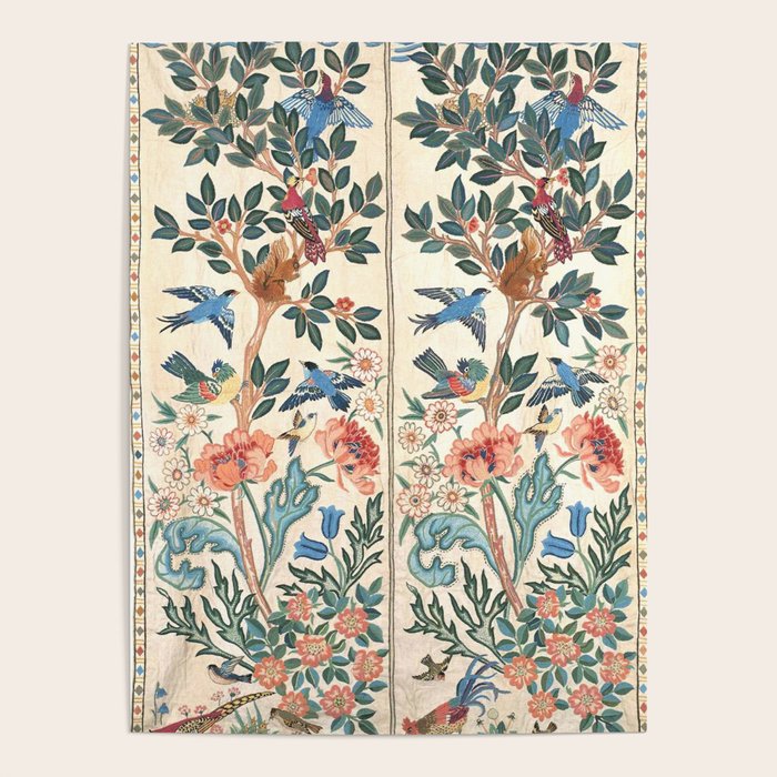 William Morris & May Morris Antique Chinoiserie Floral Poster Gallery Image 1
