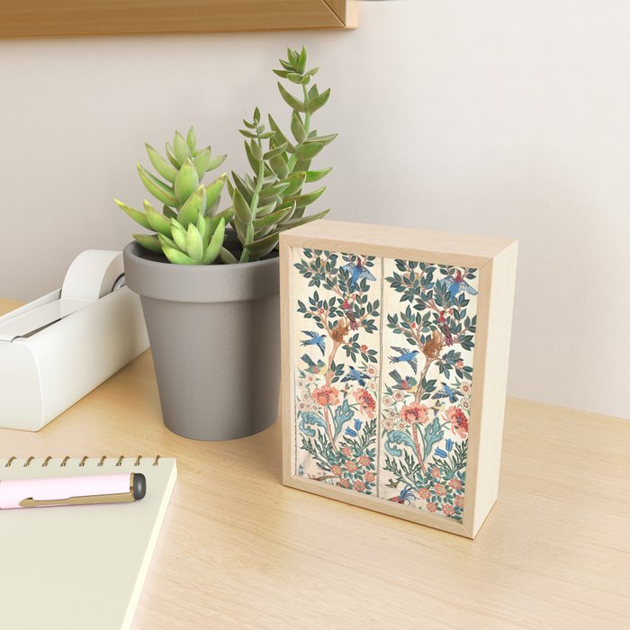 William Morris & May Morris Antique Chinoiserie Floral Mini Art Print Gallery Image 2