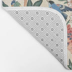 William Morris & May Morris Antique Chinoiserie Floral Bath Mat Gallery Image 2