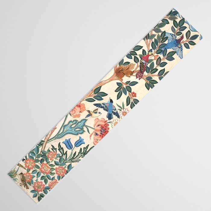 William Morris & May Morris Antique Chinoiserie Floral Table Runner Gallery Image 3