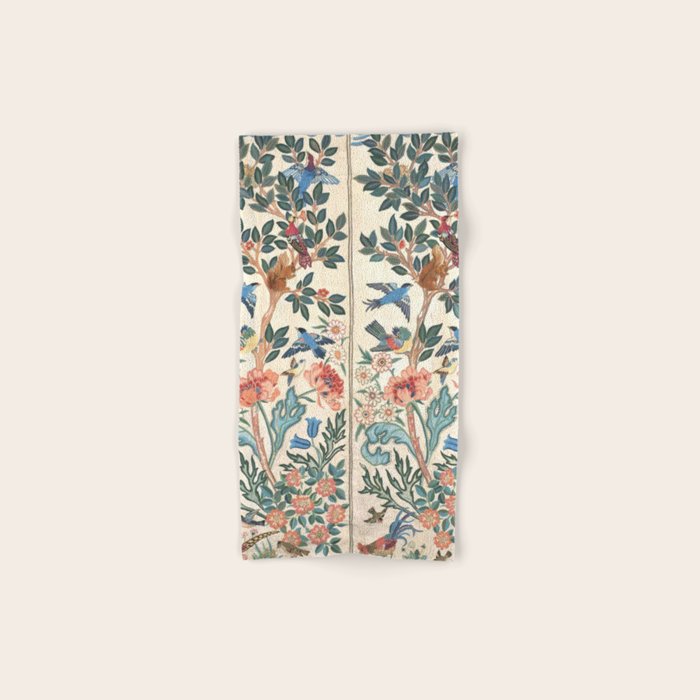 William Morris & May Morris Antique Chinoiserie Floral Bath Towel Gallery Image 1