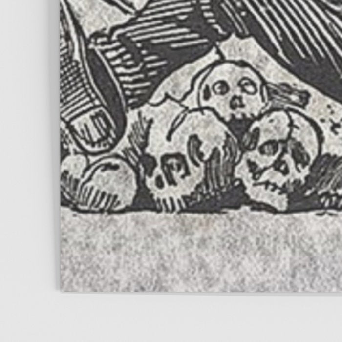 Calavera Oaxaqueña - Día de los Muertos - Mexican Day of the Dead by Jose Guadalupe Posada Poster Gallery Image 3