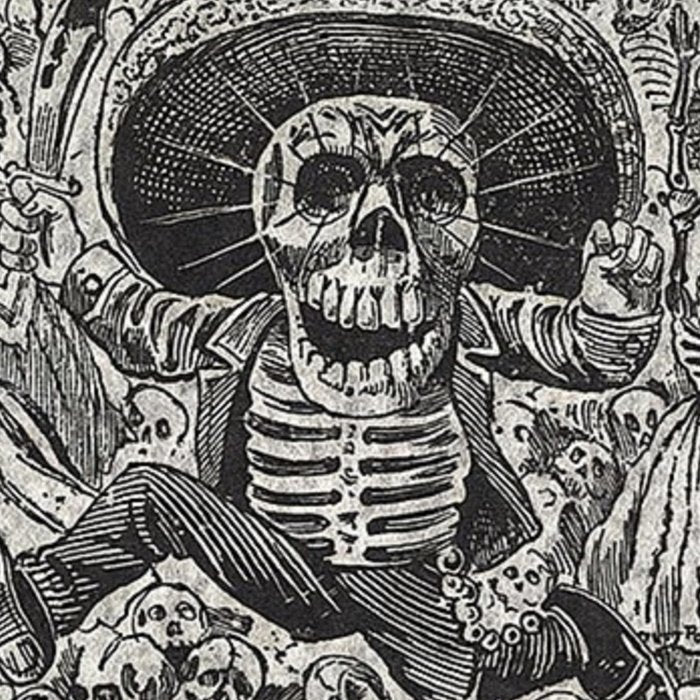 Calavera Oaxaqueña - Día de los Muertos - Mexican Day of the Dead by Jose Guadalupe Posada Coffee Mug Gallery Image 2