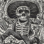 Calavera Oaxaqueña - Día de los Muertos - Mexican Day of the Dead by Jose Guadalupe Posada Coffee Mug Gallery Image 2