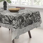 Calavera Oaxaqueña - Día de los Muertos - Mexican Day of the Dead by Jose Guadalupe Posada Tablecloth Gallery Image 3