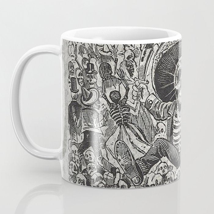 Calavera Oaxaqueña - Día de los Muertos - Mexican Day of the Dead by Jose Guadalupe Posada Coffee Mug Gallery Image 3