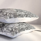 Calavera Oaxaqueña - Día de los Muertos - Mexican Day of the Dead by Jose Guadalupe Posada Pillow Sham Gallery Image 3