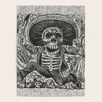 Calavera Oaxaqueña - Día de los Muertos - Mexican Day of the Dead by Jose Guadalupe Posada Poster Gallery Image 4