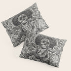 Calavera Oaxaqueña - Día de los Muertos - Mexican Day of the Dead by Jose Guadalupe Posada Pillow Sham Gallery Image 3