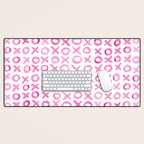 Xoxo valentine's day - pink Desk Mat Gallery Image 1