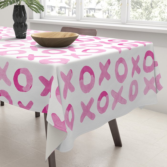 Xoxo valentine's day - pink Tablecloth Gallery Image 3
