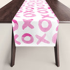 Xoxo valentine's day - pink Table Runner Gallery Image 1