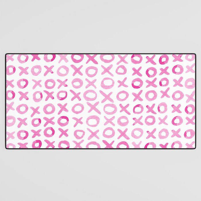 Xoxo valentine's day - pink Desk Mat Gallery Image 3