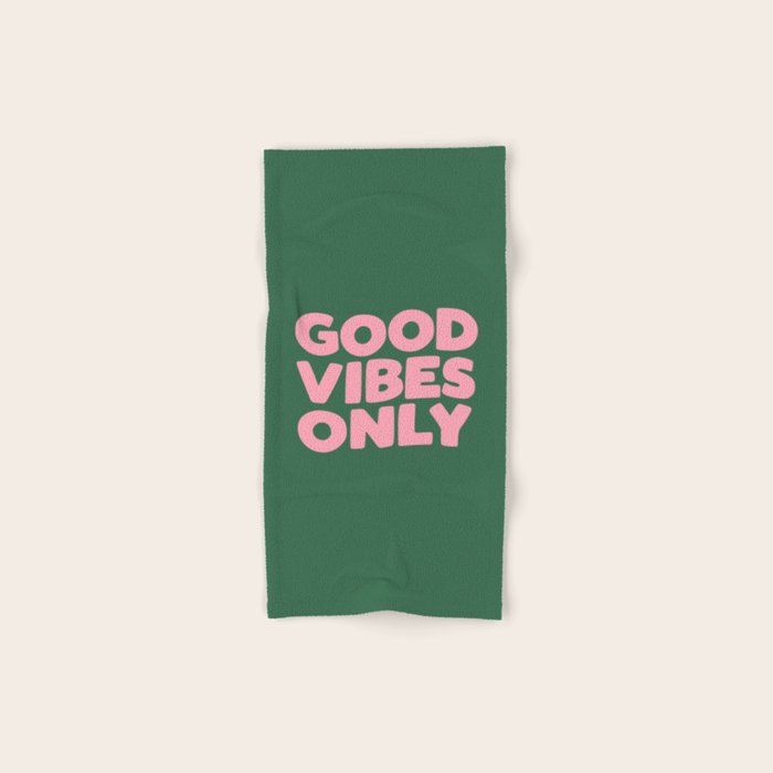 Good Vibes Only Bath Towel Gallery Image 1