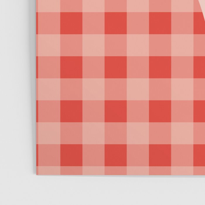 Gingham Plaid Red and Pink  Poster Gallery Image 3
