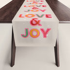 LOVE & JOY Festive Letters Table Runner Gallery Image 1