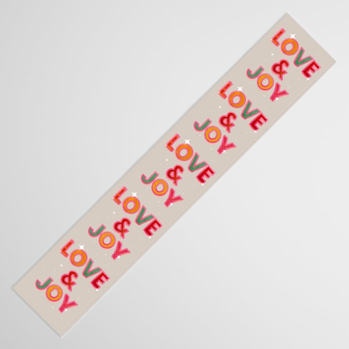 LOVE & JOY Festive Letters Table Runner Gallery Image 3