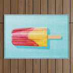 POPSICLE / Cherry, Orange Outdoor Rug Gallery Image 1