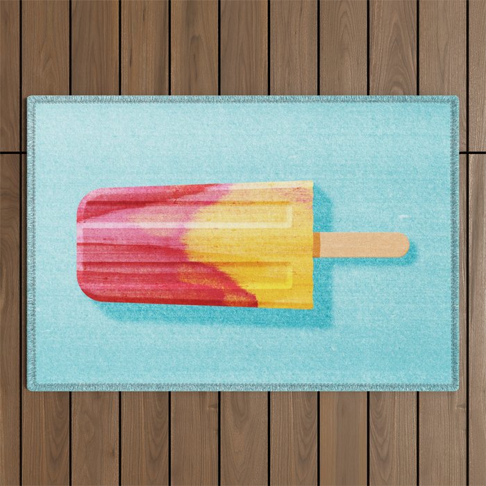 POPSICLE / Cherry, Orange Outdoor Rug Gallery Image 1