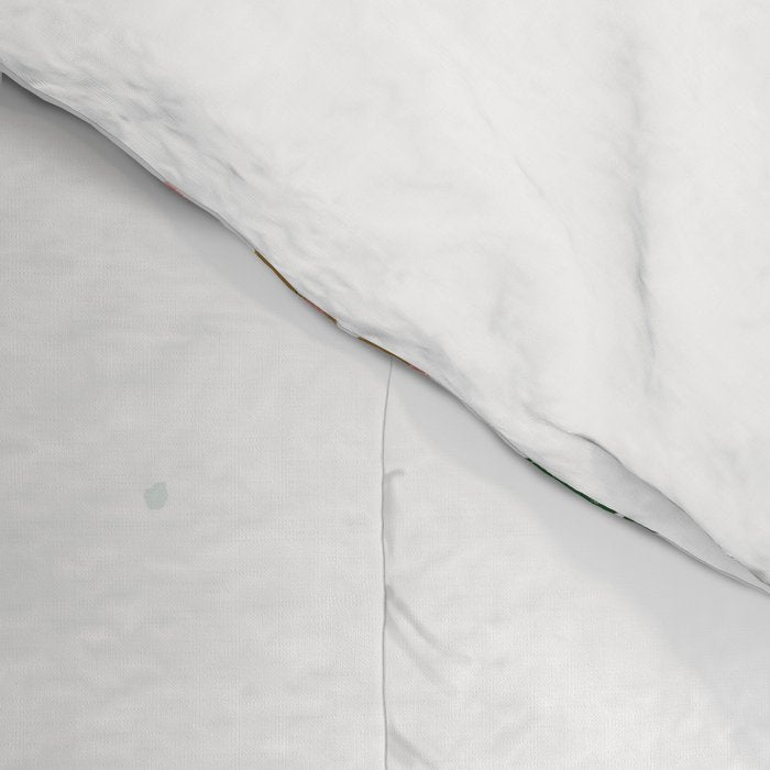 Aerial downhill snowboarders illustration Comforter Gallery Image 4