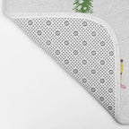 Aerial downhill snowboarders illustration Bath Mat Gallery Image 2