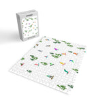 Aerial downhill snowboarders illustration Jigsaw Puzzle Gallery Image 2