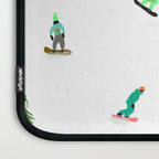 Aerial downhill snowboarders illustration Laptop Sleeve Gallery Image 3