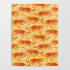Tigers - pink, red, and saffron  Poster Gallery Image 4