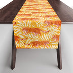 Tigers - pink, red, and saffron  Table Runner Gallery Image 1