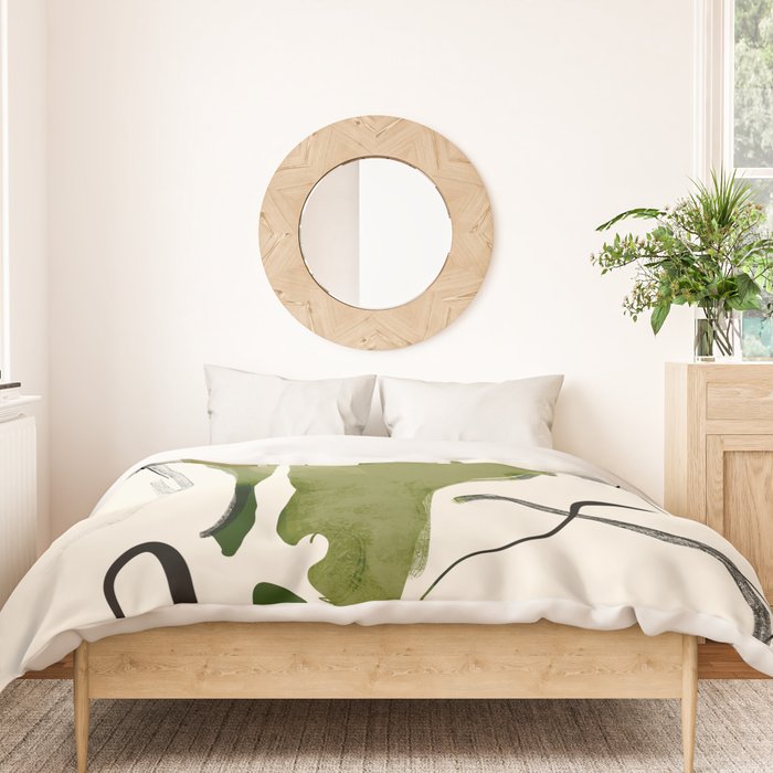 Abstract Minimal Horse Duvet Cover Gallery Image 3