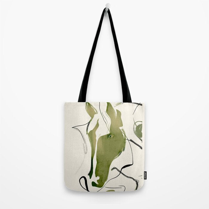 Abstract Minimal Horse Tote Bag Gallery Image 2