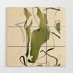 Abstract Minimal Horse Wood Wall Art Gallery Image 1